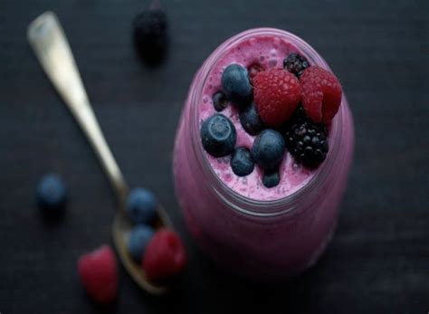 Receita de Shake de Proteína Frutas Vermelhas