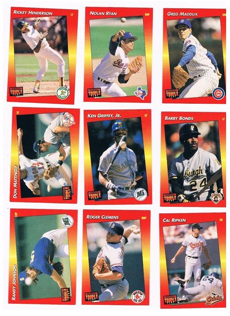 Donruss Triple Play Baseball Cards Juego Completo De Cartas