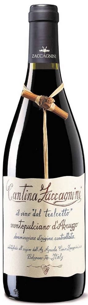 Wines Cantina Zaccagnini Montepulciano D Abruzzo Tralcetto 2017 375ml