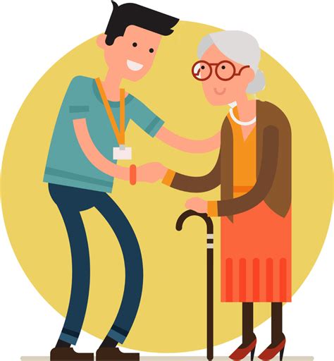 Download Medicinal Clipart Elderly Care Elderly Vector Png Download