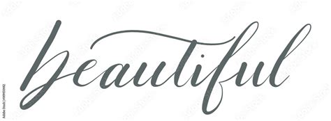 beautiful calligraphy stock vector adobe stock