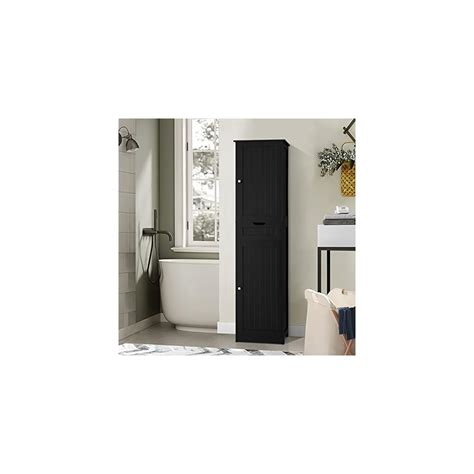 Buy Iwell Tall Bathroom Cabinet Storage Cabinet With 2 Doors 1