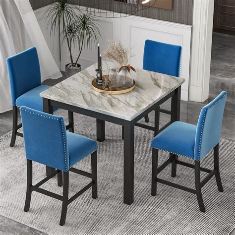 Amazon Merax Piece Counter Height Dining Table Set With One