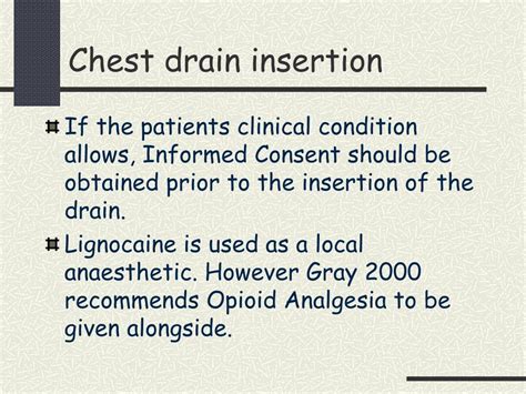 PPT Nursing Management Of Chest Drains PowerPoint Presentation ID