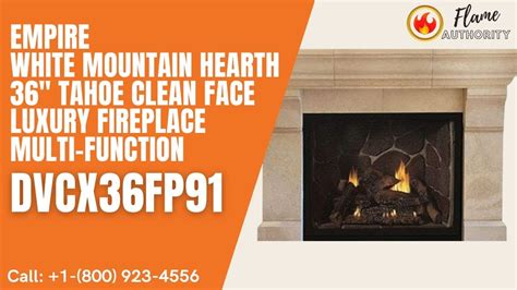 Empire White Mountain Hearth Tahoe Clean Face Luxury Fireplace