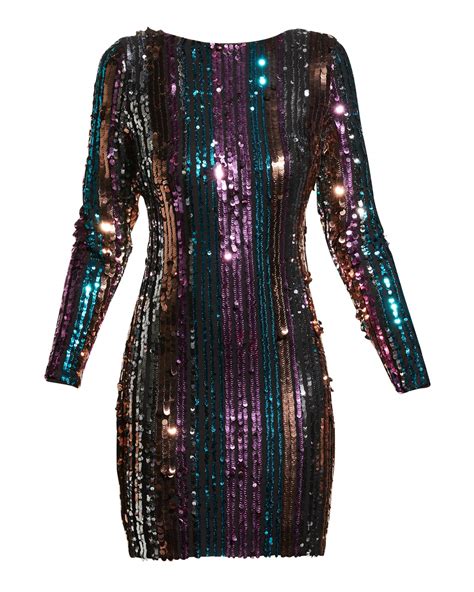 Dress The Population Lola Sequin Bodycon Mini Dress Neiman Marcus