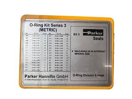 Parker O Ring Kit Pieces Imperial Sizes Nbr Amazon In