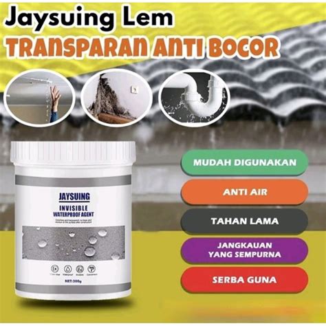 Jual Lem Transparan Anti Bocor Jaysuing Cat Waterproof Glue Anti Rembes