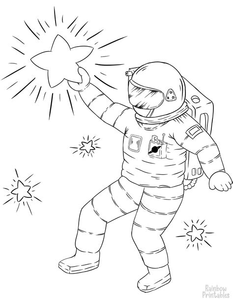 Space Astronomy Coloring Pages Rainbow Printables