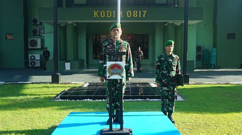 3 Pesan Penyampaian Irup Pada Kegiatan Upacara Bendera Kodim 0817