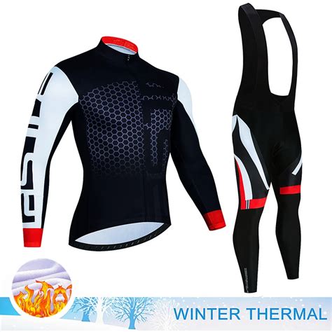 2023 Men S Winter Thermal Fleece Cycling Jersey Sets Long Sleeve