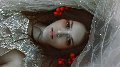 Model Lying Brunette Brown Eyes Wallpaper HD Girls Wallpapers K Wallpapers Images Backgrounds