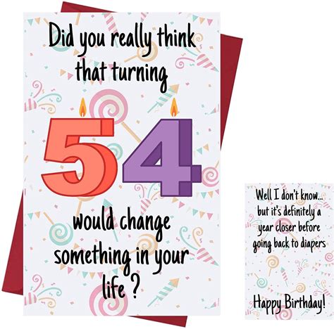 Funny Th Birthday Card Sarcastic Birthday Card For Th Birthday Cute