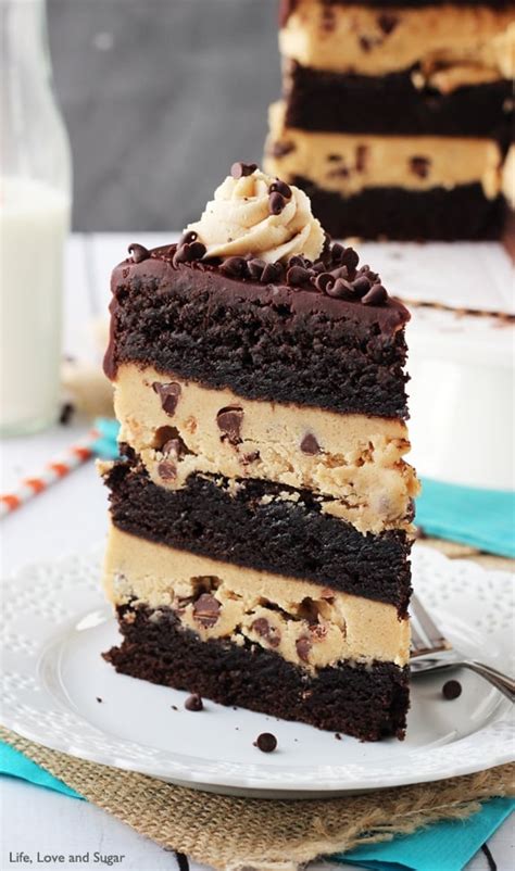 Peanut Butter Cookie Dough Brownie Layer Cake Life Love And Sugar