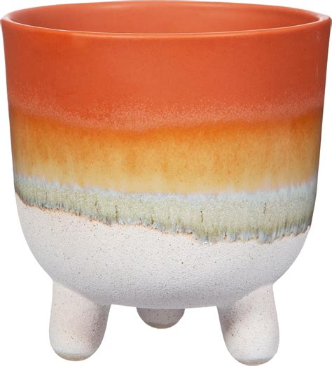 Sass And Belle Mojave Glaze Terracotta Large Planter On Legs