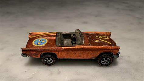 Original Redline Hot Wheels Classic T Bird Rare Metallic Copper Brown