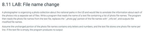 Solved Lab File Name Change A Photographer Is Chegg