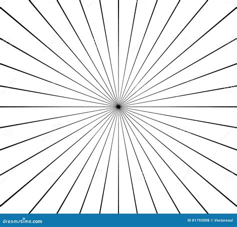 Radial / Radiating Lines Burst, Explosion, Blast Effect Vector ...