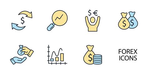 Forex Icons Set Forex Pack Symbol Vector Elements For Infographic Web