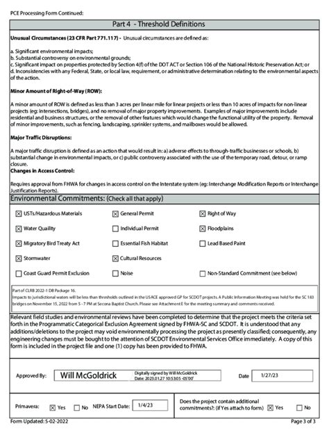 Fillable Online Type I And Ii Ground Disturbing Categorical Exclusion