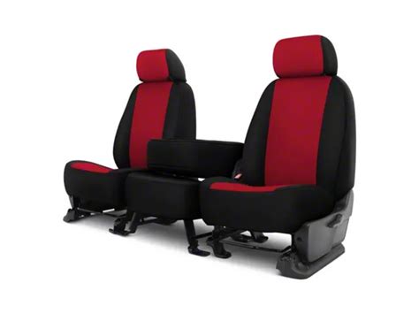 Tacoma Genuine Neoprene Custom 1st Row Bench Seat Covers Redblack 05