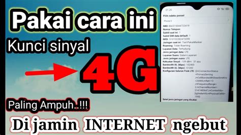 Cara Mengunci Sinyal 4G Hp Realme 100 Ampuh Lancar Intertan YouTube