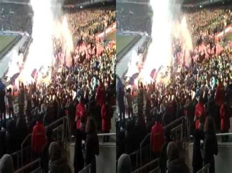 VfB Stuttgart Hertha BSC Berlin 11 2 2012 Bengalo Pyro Party In 3D