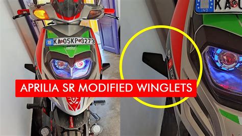 Aprilia Sr Modified Winglet Installed New Winglet Youtube