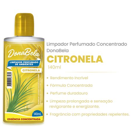 Limpador Perfumado Concentrado Donabela Citronela Ml Cx C Un