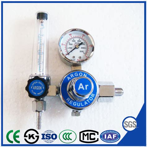 Argon Cylinder Gas Pressure Regulators With Flowmeters Gas Economizer