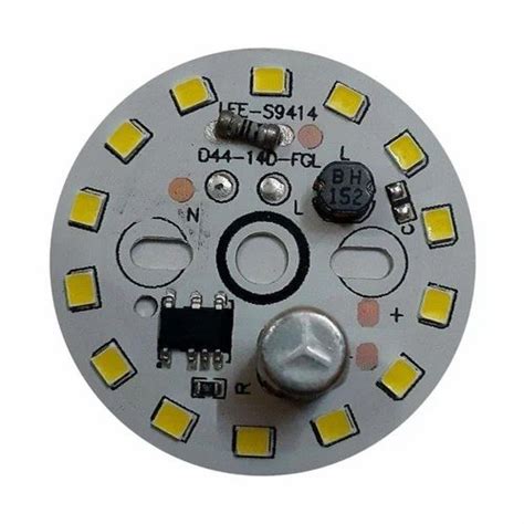 Round 12W Alpha DOB MCPCB LED Bulb Plate Cool White 6500K At 16 50