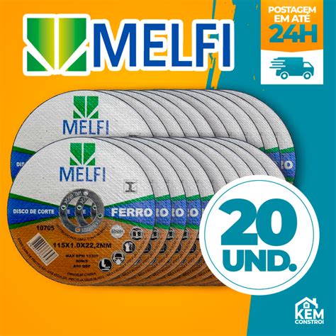 Kit Disco De Corte Ferro X Mm Melfi Shopee Brasil