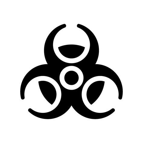 Biohazard Icon Vector Symbol Design Illustration 26197548 Vector Art at ...