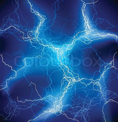 Blue Lightning Wallpaper 4K