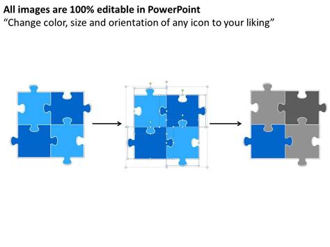 Blue Jigsaw Puzzle Diagram Powerpoint Templates Ppt Presentation Slides