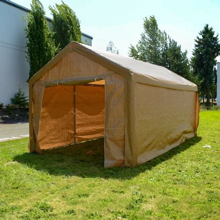 ALEKO CP1020BE Heavy Duty Outdoor Canopy Carport Tent - 10 X 20 FT - Beige Color | Walmart Canada