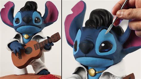 Sculpting Stitch As Elvis Presley Disney Lilo And Stitch Youtube