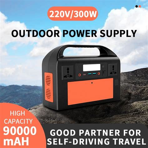 Portable Power Station 300w Flashfish 90000mah Solar Generator With