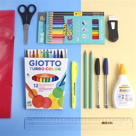 Kit De Material Escolar Masculino B Sico Ensino Fundamental E M Dio Lupel