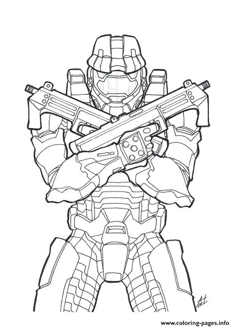 Halo 4 Master Chief Coloring Pages at GetColorings.com | Free printable ...