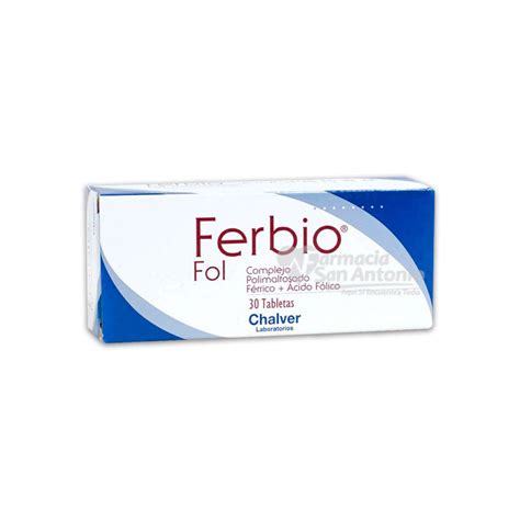 Ferbio Fol X 30 Tabletas And Farmacia San Antonio