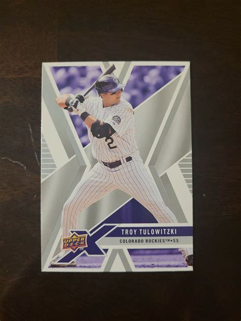 Upper Deck X Troy Tulowitzki Colorado Rockies Ebay