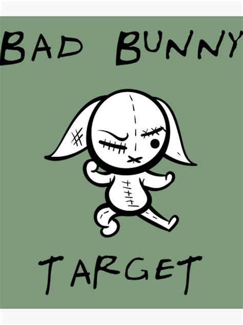 Bad Bunny Target Poster For Sale By Pendantsrs Redbubble