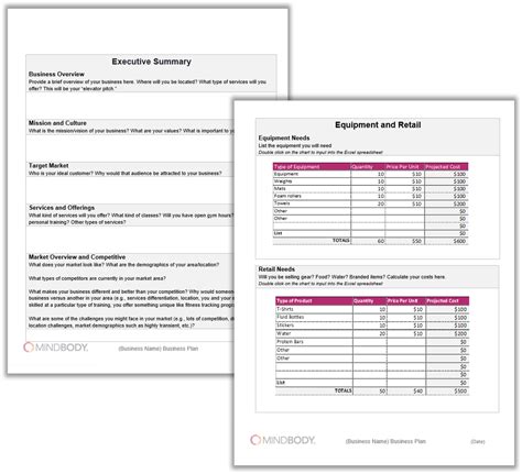 Business Plan Template for Fitness Business Owners | Mindbody