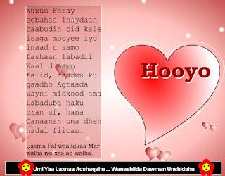 الصومال بلد المحبة والعطآء(Somalia-loving country give): HOOYO MACAAN AAD BAAN KUU JACLAHAY..!