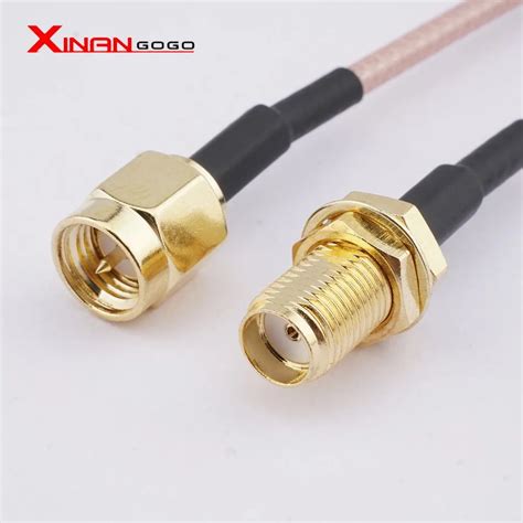 Коннектор SMA-SMA RG316, штекер SMA-штекер RPSMA, штекер «мама», прямой ...