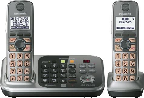 Best Buy Panasonic Link To Cell Dect Plus Expandable Cordless