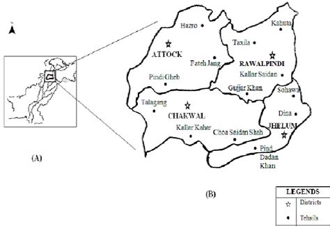 The map of Pothohar region. | Download Scientific Diagram