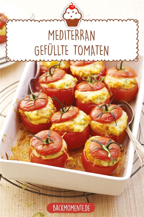 Rezept F R Mediterran Gef Llte Tomaten Backmomente De Rezept