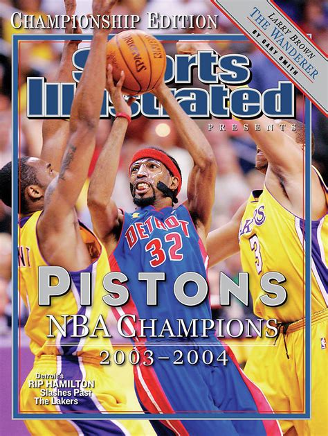 2004 Detroit Pistons Nba Championship Commemorative Issue Cover By